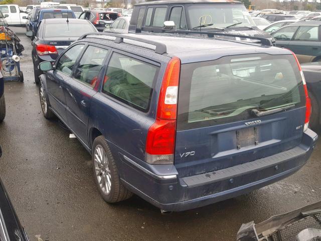 YV1SW592X71655967 - 2007 VOLVO V70 2.5T BLUE photo 3