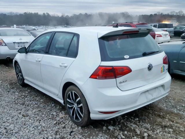 3VW217AU8FM005126 - 2015 VOLKSWAGEN GOLF WHITE photo 3