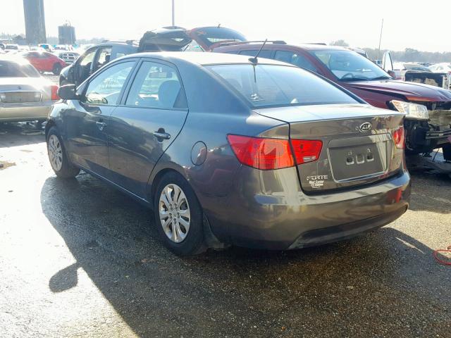 KNAFU4A25D5687066 - 2013 KIA FORTE EX GRAY photo 3