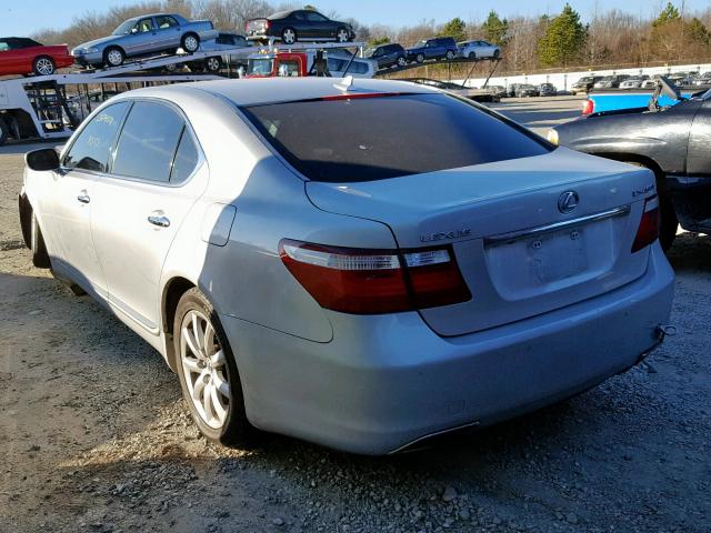 JTHGL46F475018506 - 2007 LEXUS LS 460L SILVER photo 3