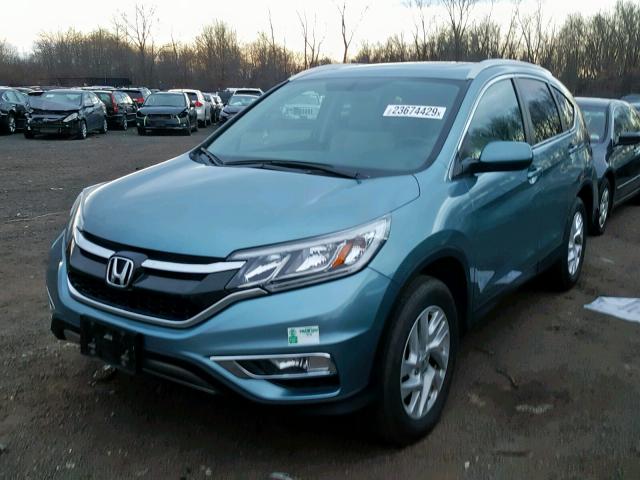 2HKRM4H71GH710123 - 2016 HONDA CR-V EXL BLUE photo 2