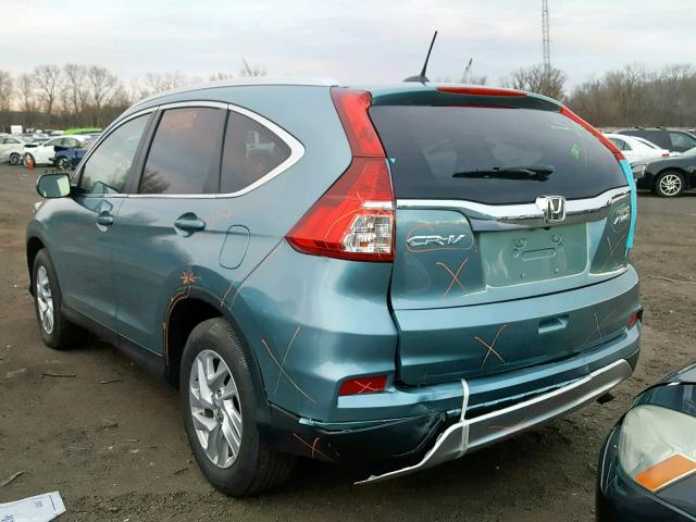 2HKRM4H71GH710123 - 2016 HONDA CR-V EXL BLUE photo 3