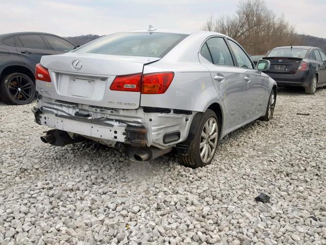 JTHCK262682024541 - 2008 LEXUS IS 250 SILVER photo 4