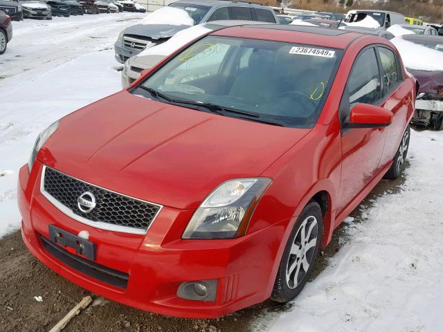 3N1AB6AP7CL736232 - 2012 NISSAN SENTRA 2.0 RED photo 2