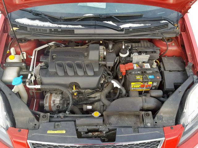 3N1AB6AP7CL736232 - 2012 NISSAN SENTRA 2.0 RED photo 7