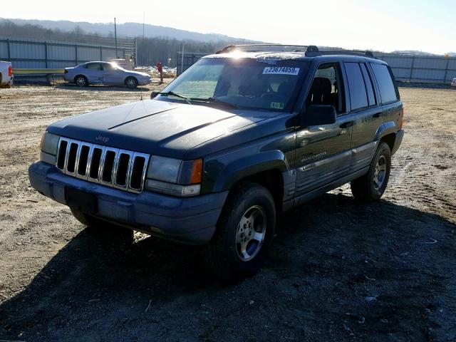 1J4GZ58S0WC305989 - 1998 JEEP GRAND CHER GREEN photo 2