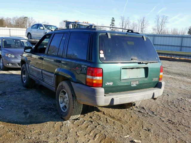 1J4GZ58S0WC305989 - 1998 JEEP GRAND CHER GREEN photo 3