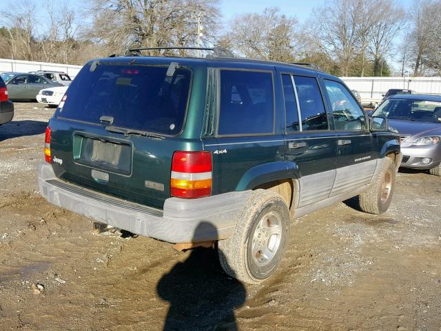 1J4GZ58S0WC305989 - 1998 JEEP GRAND CHER GREEN photo 4