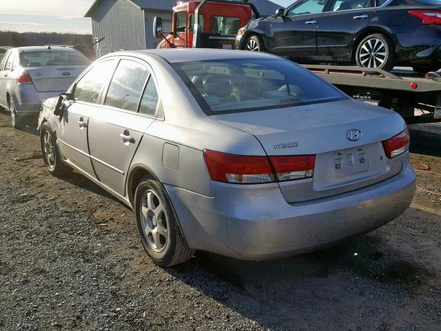 5NPEU46C56H140849 - 2006 HYUNDAI SONATA GLS Gümüş foto 3