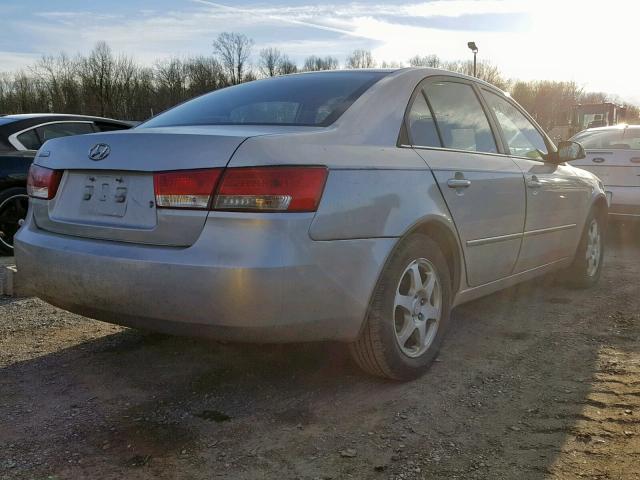 5NPEU46C56H140849 - 2006 HYUNDAI SONATA GLS Gümüş foto 4