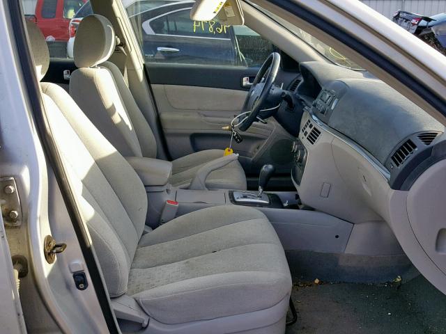 5NPEU46C56H140849 - 2006 HYUNDAI SONATA GLS Gümüş foto 5
