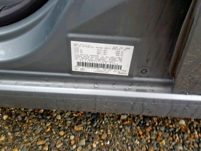 4A3AB36F19E019360 - 2009 MITSUBISHI GALANT ES 灰色 照片 10