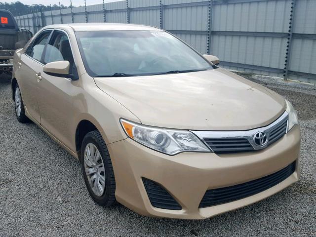 4T1BF1FK3CU608836 - 2012 TOYOTA CAMRY BASE GOLD photo 1