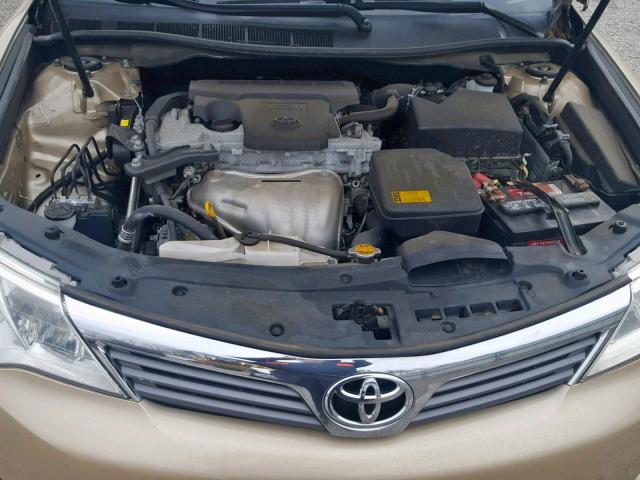 4T1BF1FK3CU608836 - 2012 TOYOTA CAMRY BASE GOLD photo 7