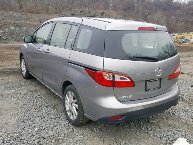 JM1CW2BL0D0150226 - 2013 MAZDA 5 GRAY photo 3