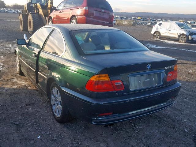 WBABM3346YJN65580 - 2000 BMW 323 CI GREEN photo 3