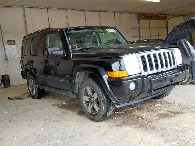 1J8HG48K57C620016 - 2007 JEEP COMMANDER BLACK photo 1