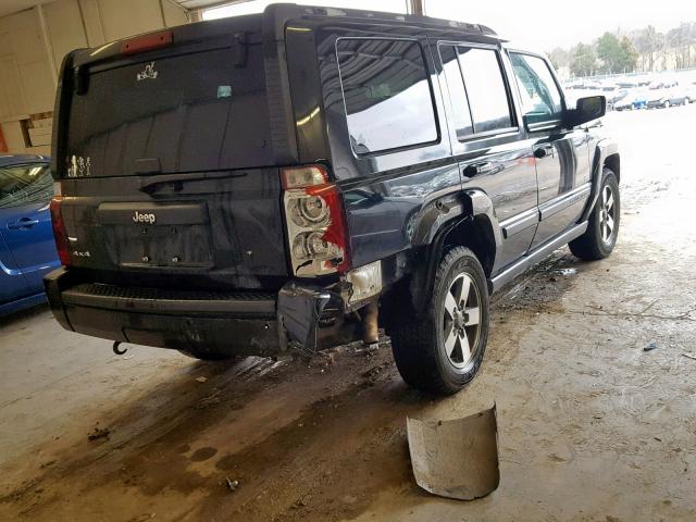 1J8HG48K57C620016 - 2007 JEEP COMMANDER BLACK photo 4