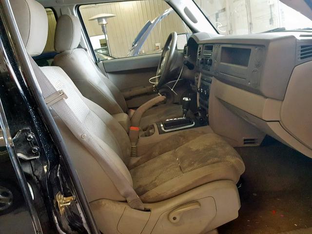 1J8HG48K57C620016 - 2007 JEEP COMMANDER BLACK photo 5