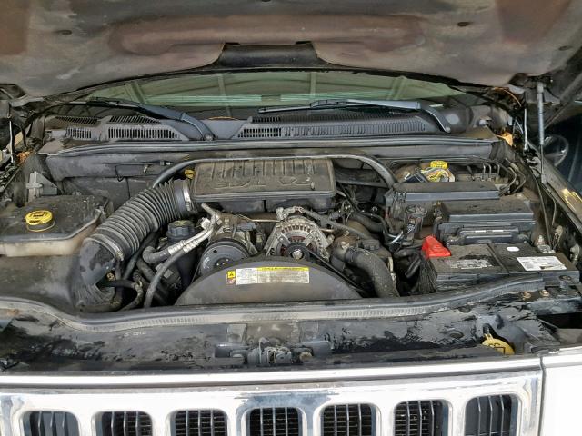 1J8HG48K57C620016 - 2007 JEEP COMMANDER BLACK photo 7