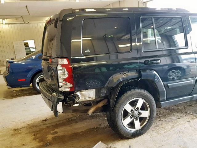 1J8HG48K57C620016 - 2007 JEEP COMMANDER BLACK photo 9