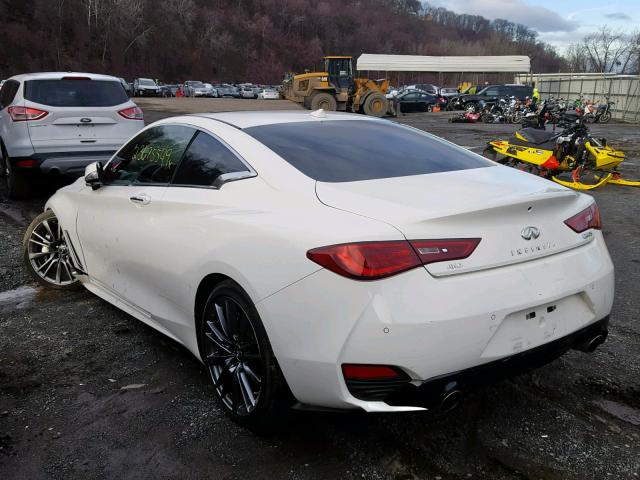 JN1EV7EL3HM553509 - 2017 INFINITI Q60 PREMIU WHITE photo 3