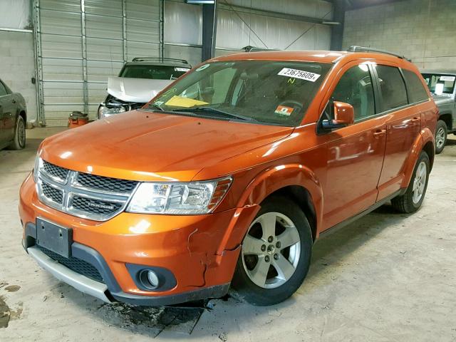 3D4PG1FG1BT562180 - 2011 DODGE JOURNEY MA ORANGE photo 2