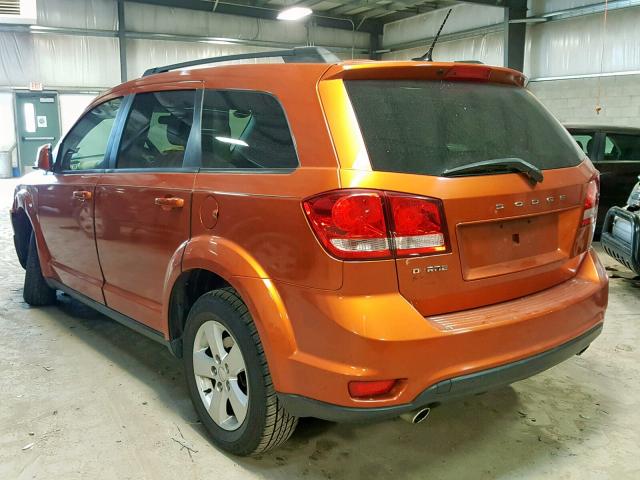 3D4PG1FG1BT562180 - 2011 DODGE JOURNEY MA ORANGE photo 3