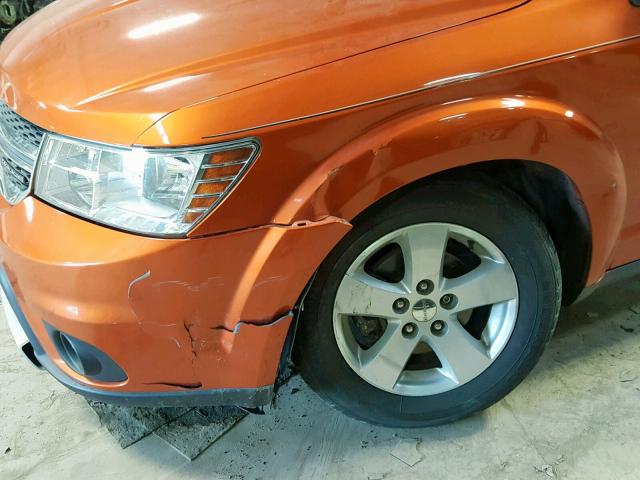 3D4PG1FG1BT562180 - 2011 DODGE JOURNEY MA ORANGE photo 9