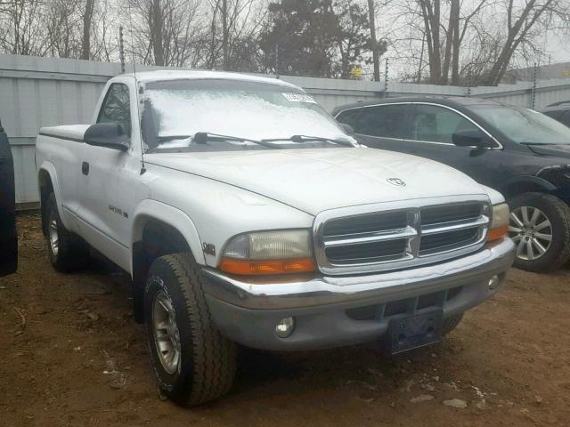 1B7GG26X0XS233871 - 1999 DODGE DAKOTA WHITE photo 1