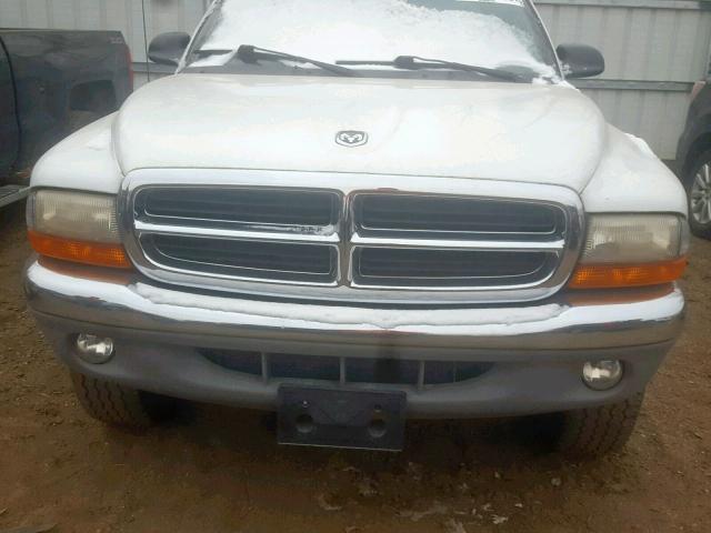 1B7GG26X0XS233871 - 1999 DODGE DAKOTA WHITE photo 9