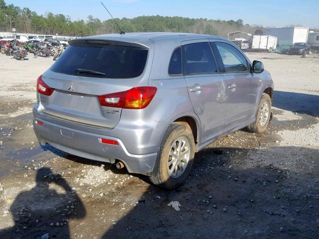 JA4AP3AU8CZ000793 - 2012 MITSUBISHI OUTLANDER SILVER photo 4