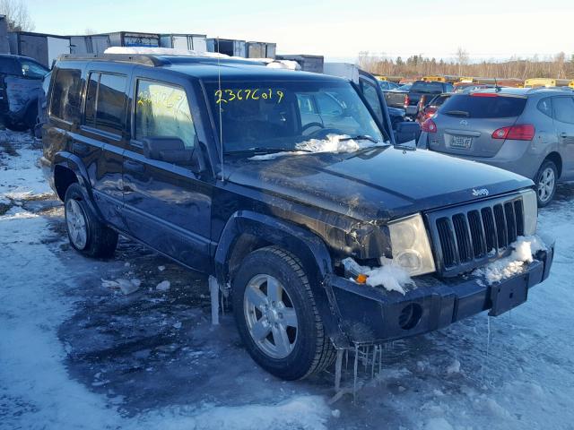 1J8HG48K36C337256 - 2006 JEEP COMMANDER BLACK photo 1
