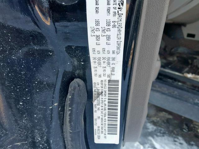 1J8HG48K36C337256 - 2006 JEEP COMMANDER BLACK photo 10