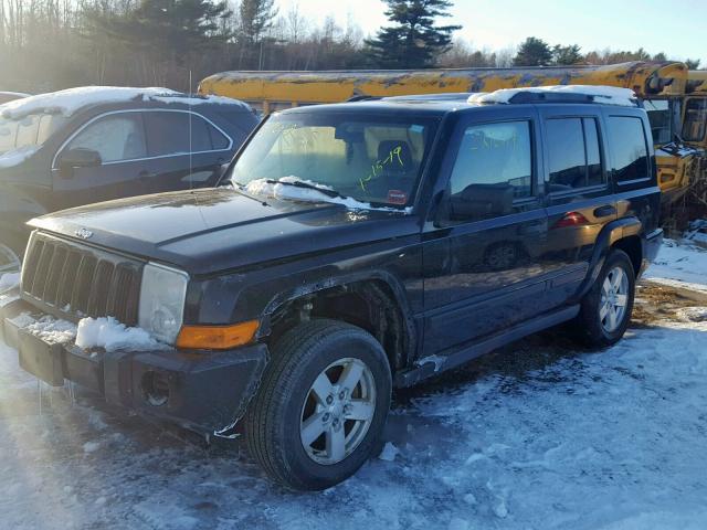 1J8HG48K36C337256 - 2006 JEEP COMMANDER BLACK photo 2