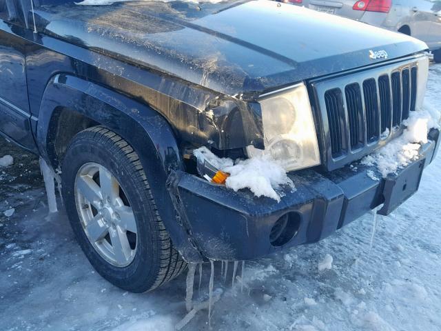 1J8HG48K36C337256 - 2006 JEEP COMMANDER BLACK photo 9