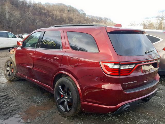 1C4SDJGJXJC160968 - 2018 DODGE DURANGO SR BURGUNDY photo 3