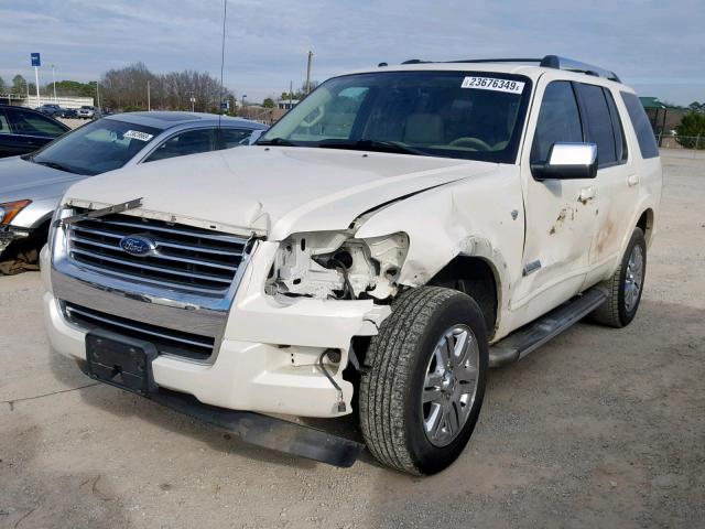 1FMEU658X7UB31933 - 2007 FORD EXPLORER L WHITE photo 2