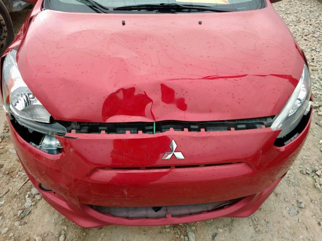 ML32A3HJ6FH050953 - 2015 MITSUBISHI MIRAGE DE RED photo 9