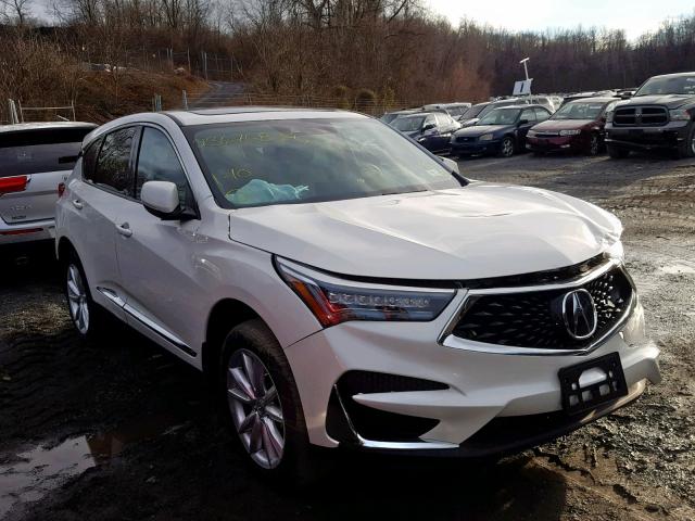 5J8TC2H39KL001018 - 2019 ACURA RDX WHITE photo 1