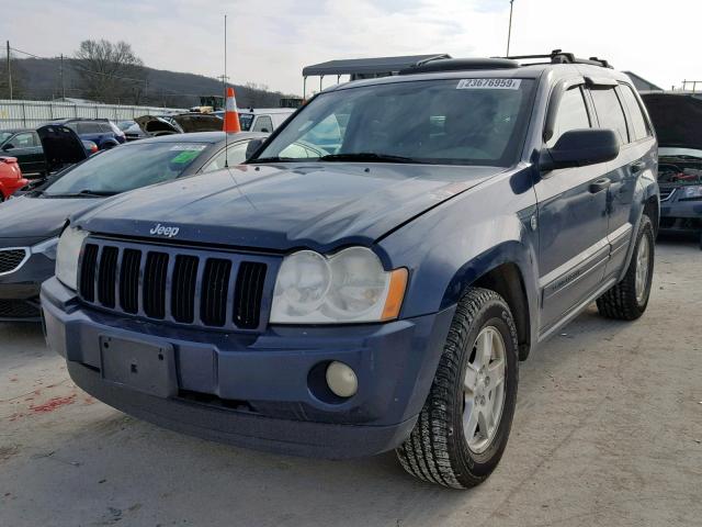 1J4HR48N45C702628 - 2005 JEEP GRAND CHER BLUE photo 2