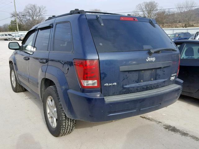 1J4HR48N45C702628 - 2005 JEEP GRAND CHER BLUE photo 3