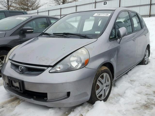 JHMGD38478S020191 - 2008 HONDA FIT GRAY photo 2