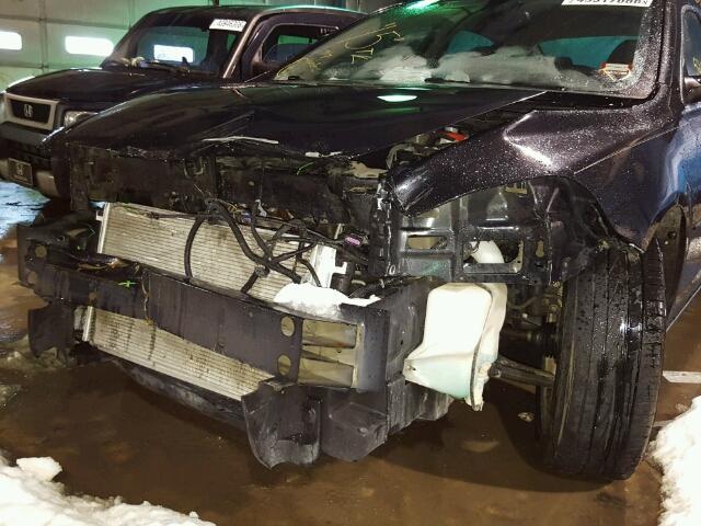 1G1ZF5E79CF193557 - 2012 CHEVROLET MALIBU 3LT შავი ფოტო 10