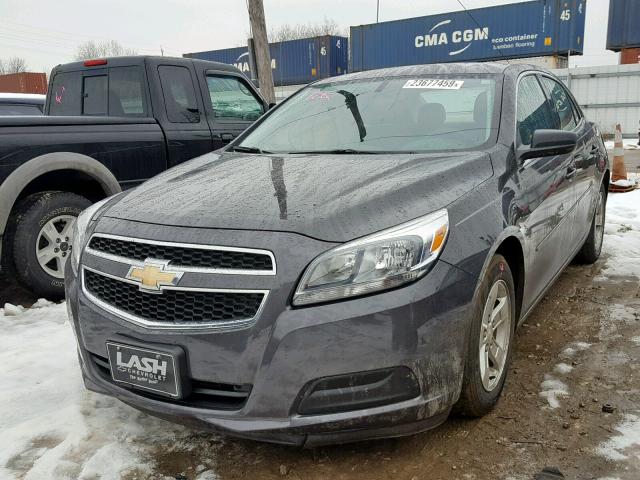 1G11B5SA8DF158387 - 2013 CHEVROLET MALIBU LS CHARCOAL photo 2