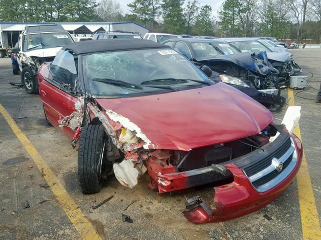 3C3EL55H1WT332490 - 1998 CHRYSLER SEBRING JX MAROON photo 1