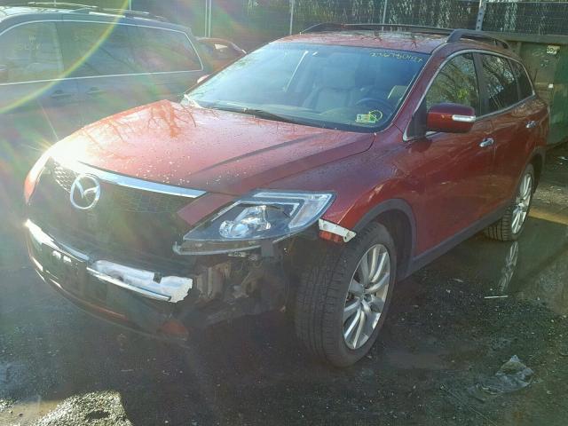 JM3TB38A680147786 - 2008 MAZDA CX-9 RED photo 2