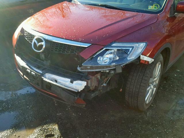 JM3TB38A680147786 - 2008 MAZDA CX-9 RED photo 9