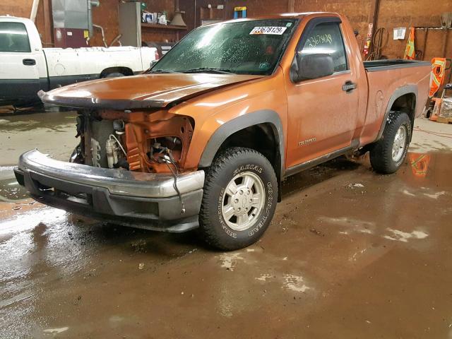 1GCDT148X58181759 - 2005 CHEVROLET COLORADO ORANGE photo 2