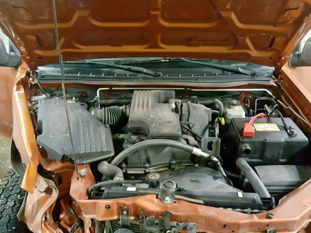 1GCDT148X58181759 - 2005 CHEVROLET COLORADO ORANGE photo 7